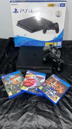PlayStation 4 met 3 games en 2 controllers, Ophalen of Verzenden, Zo goed als nieuw, Met 2 controllers, Slim