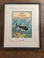 Kuifje Le tresor de rackham le rouge 1996, Ophalen of Verzenden, Kuifje, Zo goed als nieuw, Plaatje, Poster of Sticker