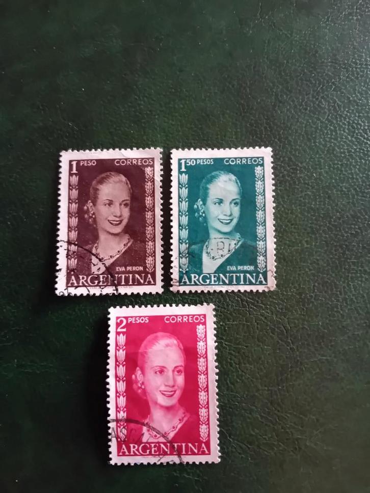 Argentinië Postzegels Eva Peron, Postzegels en Munten, Postzegels | Amerika, Ophalen of Verzenden
