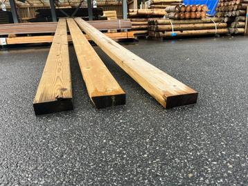 Vuren balken 58x155 450cm groen geimpregneerd Nr. 566 beschikbaar voor biedingen