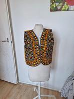 Vintage Gilet met Kleurrijke Print, Overige typen, Geel, Ophalen of Verzenden, Zo goed als nieuw