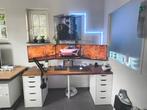 3 27 inch monitoren + monitor arm, Computers en Software, Monitoren, IPS, Ingebouwde speakers, Zo goed als nieuw, DisplayPort