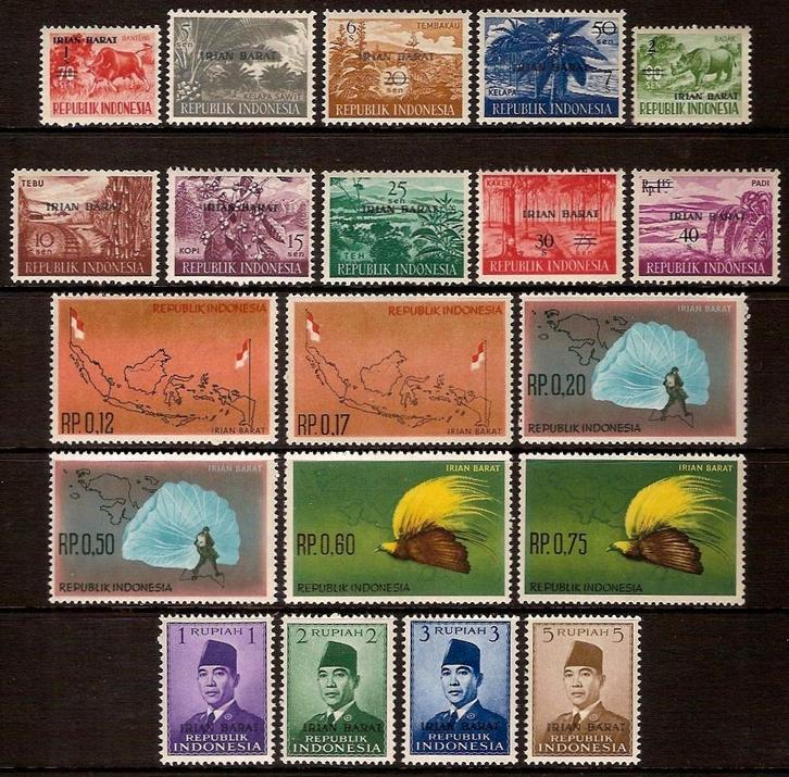 Irian Barat Zonnebloem nr 1/20 postfris 1963, Postzegels en Munten, Postzegels | Azië, Postfris, Zuidoost-Azië, Ophalen of Verzenden