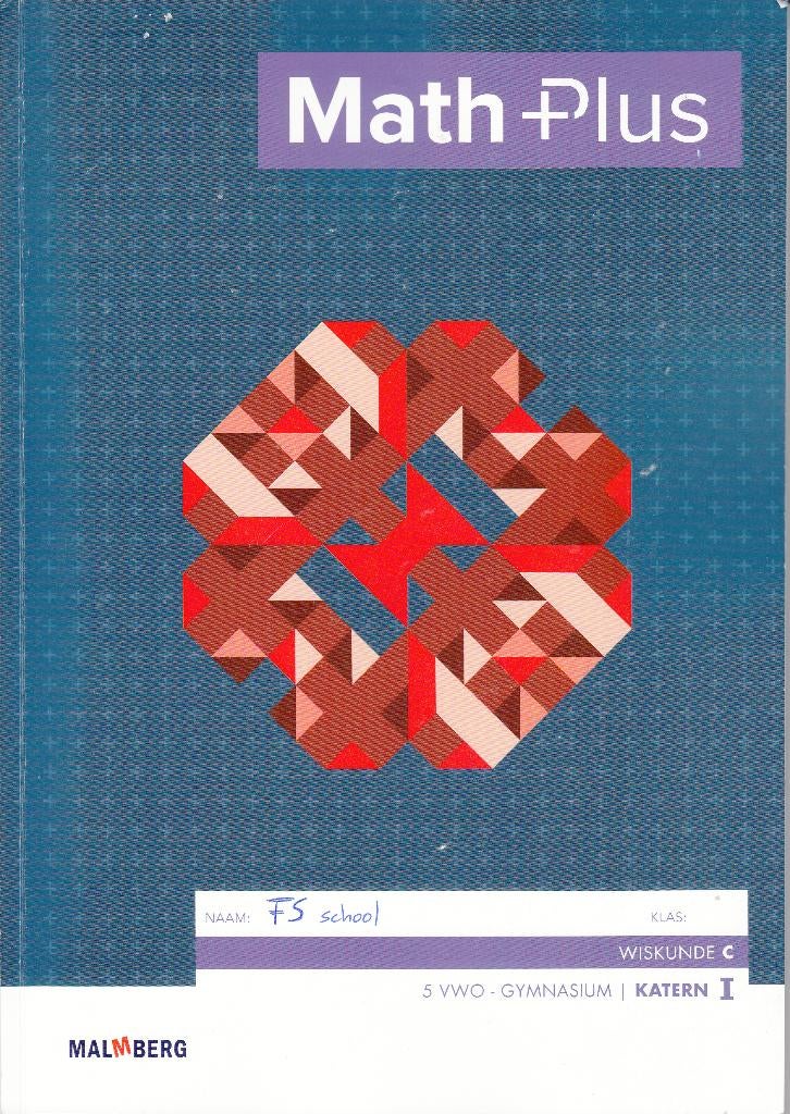 Wisk math plus VWO/Gymn 5C, Boeken, Schoolboeken, Ophalen of Verzenden, Zo goed als nieuw, VWO