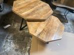 8 kantig Salontafel Set - Uniek Design 8 kant mangohout