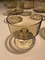 Vintage Luminarc Sweden Fina rookglas champagne coupes (7), Ophalen, Glas of Glazen, Gebruikt, Glas