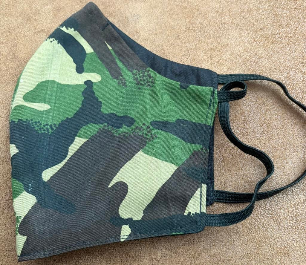Mondmasker met camouflage patroon, Ophalen of Verzenden, Landmacht, Nederland, Kleding of Schoenen