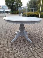 Mooie grijze barok bolpoot eet tafel doorsnee 120 cm, Ophalen