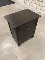 IKEA Hemnes nachtkastje - zwart, Huis en Inrichting, Slaapkamer | Nachtkastjes, Ophalen, Zo goed als nieuw, Hout, Minder dan 45 cm
