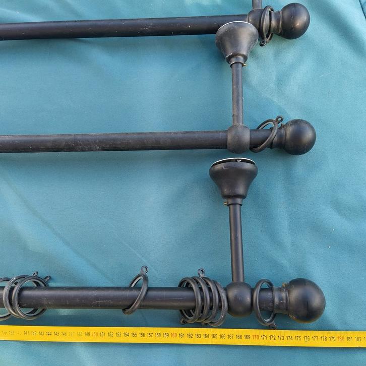 Metalen Gordijnroedes - Set, Huis en Inrichting, Stoffering | Gordijnen en Lamellen, Minder dan 100 cm, Minder dan 50 cm, Ophalen