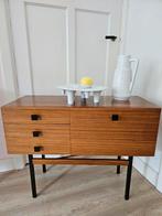 Vintage retro 60s klein sideboard ladekast, Ophalen, Tweedehands, Tweedehands, 50 tot 100 cm