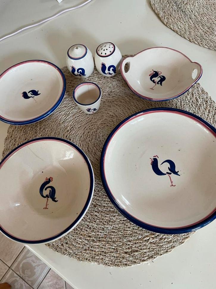 Vintage BVK Soest  “Haan”, Huis en Inrichting, Woonaccessoires | Schalen en Manden, Gebruikt, Schaal, Rond, Porselein of Keramiek