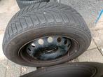Winterbanden op stalen velgen 4x100 Renault, Auto-onderdelen, Banden en Velgen, Ophalen, Gebruikt, 15 inch, Banden en Velgen