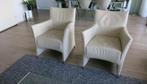 2 Fauteuils van Bert Plantagie, Huis en Inrichting, Fauteuils, Ophalen, Gebruikt, Minder dan 75 cm, Leer