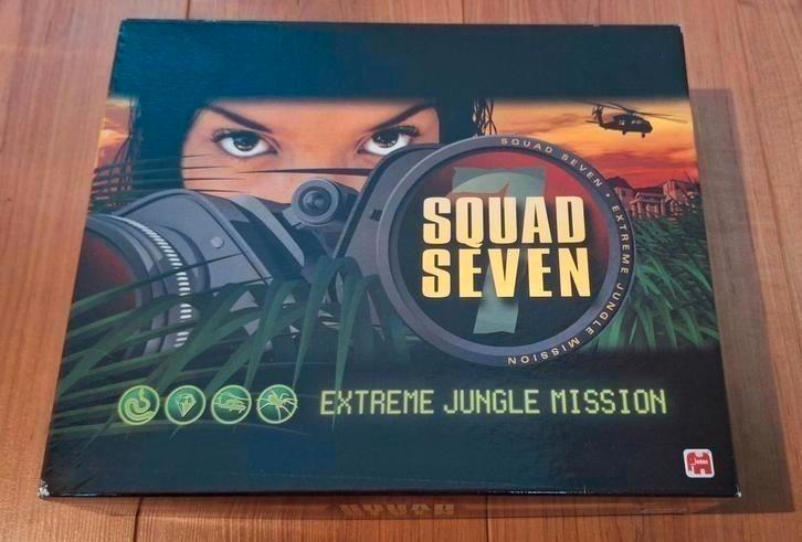 Squad Seven- Uniek Bordspel met Pistool, Kaarten en CD, Hobby en Vrije tijd, Gezelschapsspellen | Overige, Zo goed als nieuw, Een of twee spelers