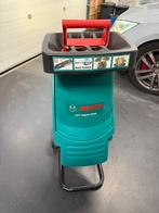 Tuin hakselaar bosch 220v zeer goed en netjes, Tuin en Terras, Ophalen, Gebruikt, Elektrisch, Met opvangzak