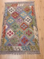 Handgeweven oosterse wollen kelim 130x84, Huis en Inrichting, Stoffering | Tapijten en Kleden, Info@SlatsAntiek.nl, 100 tot 150 cm