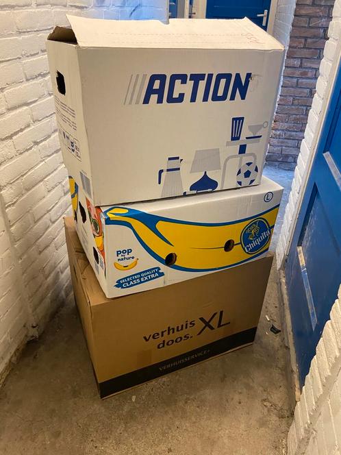 147 Verhuisdozen gamma action praxis Hornbach verhuisbedrijf, Diversen, Rommelmarktspullen, Zo goed als nieuw, Ophalen of Verzenden