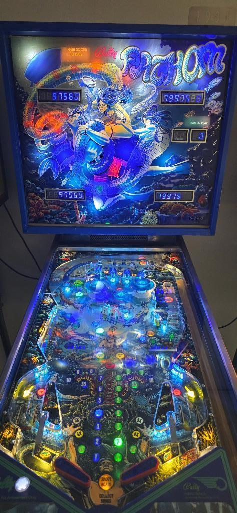 Bally's Fathom in prachtige staat., Verzamelen, Automaten | Flipperkasten, Gebruikt, Elektronisch, Flipperkast, Bally, Ophalen