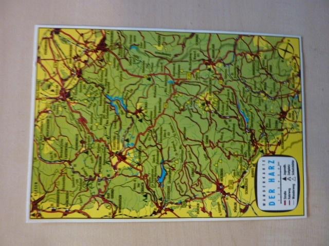 Ansicht Duitsland - Wanderkarte der Harz, Ophalen of Verzenden, Zo goed als nieuw