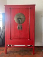 Antieke Chinese kast, rood, Ophalen