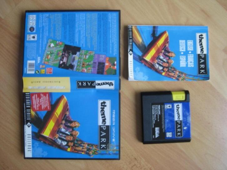 Themepark Theme Park Sega Mega Drive Megadrive, Spelcomputers en Games, Games | Sega, Gebruikt, Mega Drive, Strategie en Constructie