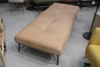 Luxe daybed lounge LENNOX Jess Design metaal leer naturel, Huis en Inrichting, Ophalen, Zo goed als nieuw, Metaal, 75 tot 100 cm