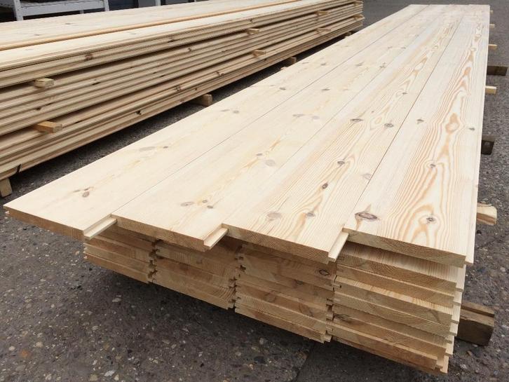 Unieke extra brede grenen vloerdelen, 6 meter lang !, Doe-het-zelf en Verbouw, Hout en Planken, Nieuw, Plank, Grenen, 300 cm of meer