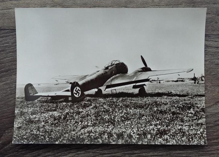 Oude Ansichtkaart Fotokaart Messerschmitt Vliegtuig Vlieger, Verzamelen, Militaria | Tweede Wereldoorlog, Luchtmacht, Foto of Poster