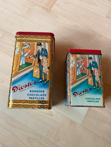 Vintage Droste Blikken - Set van 2 beschikbaar voor biedingen
