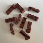 Lego 10 plaatjes 1x2 met rondje aan het einde rood/bruin, Kinderen en Baby's, Speelgoed | Duplo en Lego, Ophalen of Verzenden