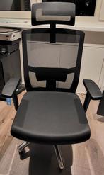 Ergonomische bureaustoel op rollerskate wielen, Huis en Inrichting, Bureaustoelen, Ophalen, Zwart, Zo goed als nieuw, Bureaustoel