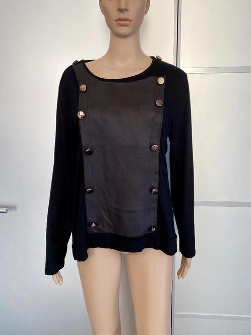G702 Femmes je vous maat 42=L trui shirt top zwart, Kleding | Dames, Truien en Vesten, Zo goed als nieuw, Maat 42/44 (L), Zwart