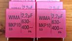 Wima MKP10 2,2uf 5% 630VDC 400VAC partij van 14 stuks, Ophalen of Verzenden, Overige onderdelen
