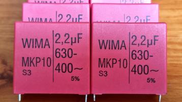 Wima MKP10 2,2uf 5% 630VDC 400VAC partij van 14 stuks beschikbaar voor biedingen