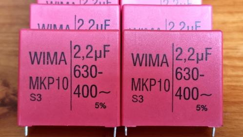 Wima MKP10 2,2uf 5% 630VDC 400VAC partij van 14 stuks, Audio, Tv en Foto, Buizenversterkers, Overige onderdelen, Ophalen of Verzenden