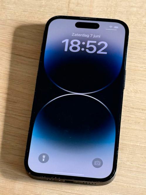 Erg mooie iPhone 14 Pro Space Black 128GB, Telecommunicatie, Mobiele telefoons | Apple iPhone, Zo goed als nieuw, 128 GB, Zonder abonnement