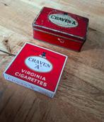 CRAVEN "A" SIGARETTEN             BLIKJE  EN  DOOSJE, Ophalen of Verzenden, Gebruikt, Tabaksdoos of Verpakking