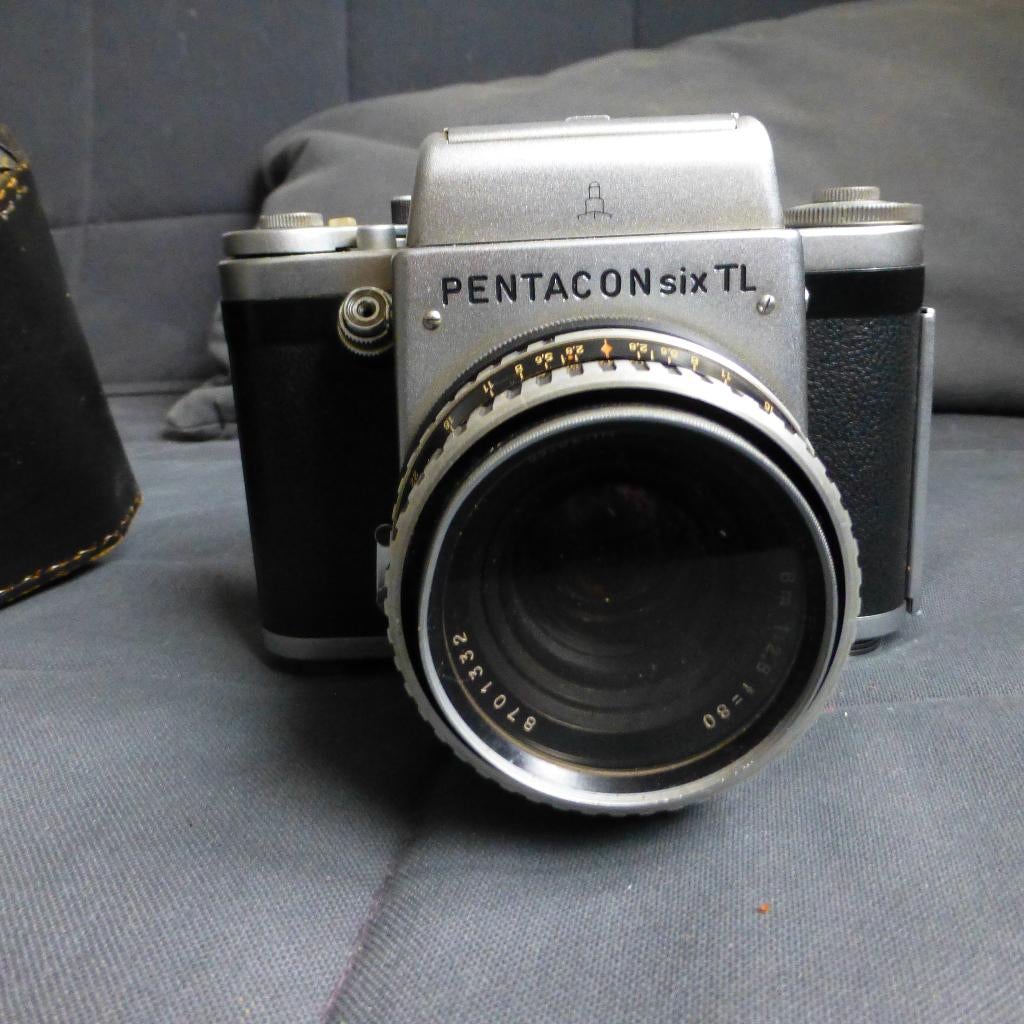 Camera Pentacon Six TL  Een zwaar gewicht camera, Ophalen of Verzenden, Gebruikt, Spiegelreflex, Overige Merken