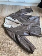 Vintage leren lammy coat, Kleding | Heren, Ophalen of Verzenden, Maat 56/58 (XL), Bruin, Moorman