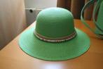 Nieuwe leuke groene zonnehoed met kraaltjes versiering, Hoed, Nieuw, Geen, One size fits all