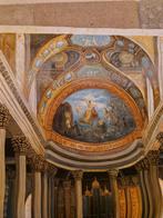 Groot schilderij kerk intirieur, Ophalen of Verzenden