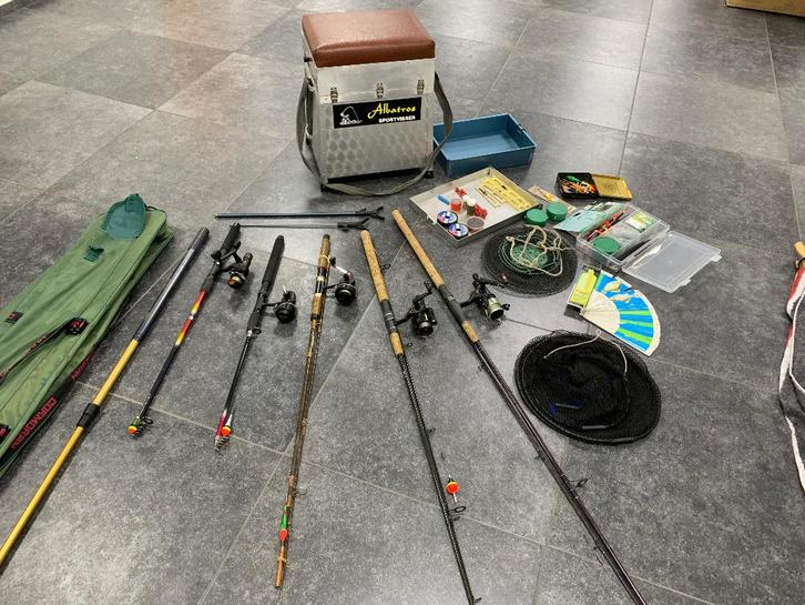 Complete Visuitrusting, Watersport en Boten, Hengelsport | Algemeen, Zo goed als nieuw, Complete hengel, Ophalen
