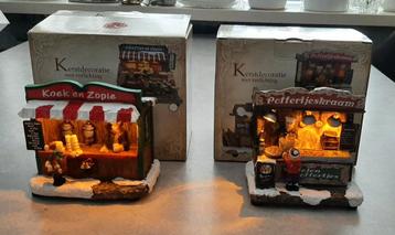 2 leuke kramen met verlichting, samen voor beschikbaar voor biedingen