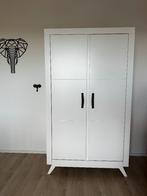 Bopita Anna | Kledingkast 2-deurs wit, Huis en Inrichting, Kasten | Kledingkasten, Ophalen, 100 tot 150 cm, Met hangruimte, Zo goed als nieuw