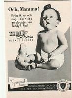 Retro reclame 1953 Teddy baby luiers och mamma, Ophalen of Verzenden, Overige typen