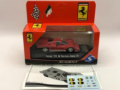 Solido Ferrari Collection Ferrari 512M Buenos-Aires 71 -M1, Hobby en Vrije tijd, Modelauto's | 1:43, Gebruikt, Auto, Solido, Ophalen of Verzenden