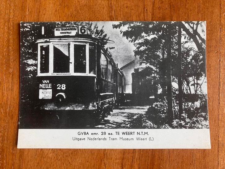 Oude Tram Weert N.T.M., Verzamelen, Spoorwegen en Tramwegen, Tram, Kaart of Prent, Ophalen of Verzenden