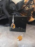 Citrien Madeira zilver geluk beschermt voorspoed uniek magie, Sieraden, Tassen en Uiterlijk, Oorbellen, Geel, Nieuw, Ophalen of Verzenden