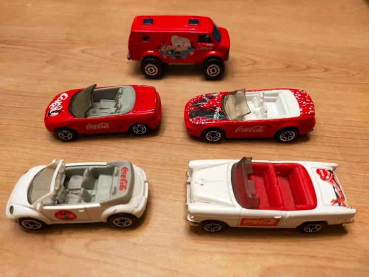 Matchbox Coca Cola modellen uit 5-packs  gratis opbergdoos, Hobby en Vrije tijd, Modelauto's | 1:87, Gebruikt, Auto, Matchbox